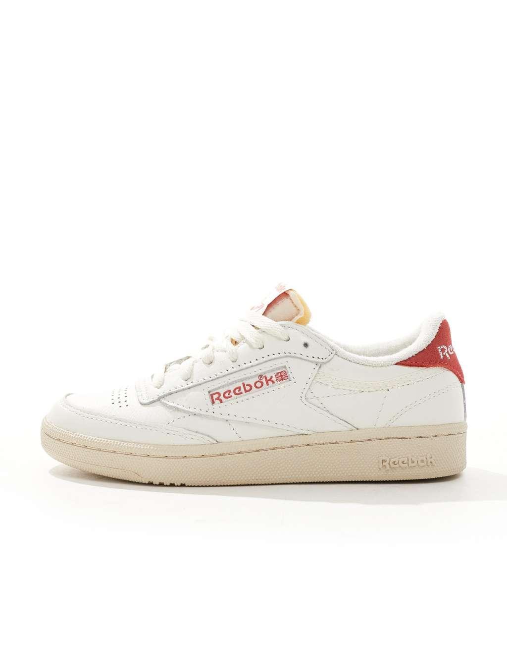 Reebok Club C 85 Vintage sneakers in white and red Product Image