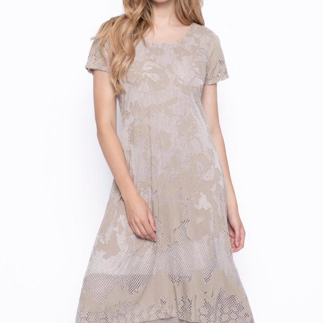 Beige Lace Dress Product Image