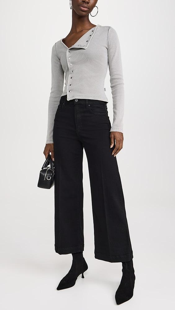 PAIGE Anessa Black Shadow Jeans | Shopbop Product Image