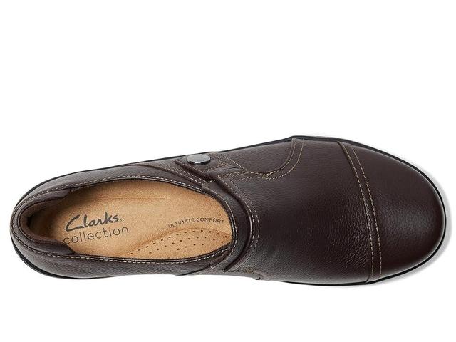 Clarks Cora Poppy (Dark Tumbled Leather) Women's Shoes Product Image