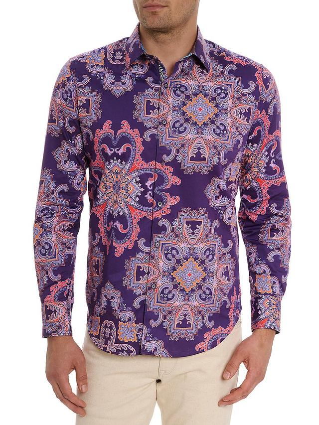 Robert Graham Casino Royale Cotton Blend Classic Fit Button Down Shirt Product Image