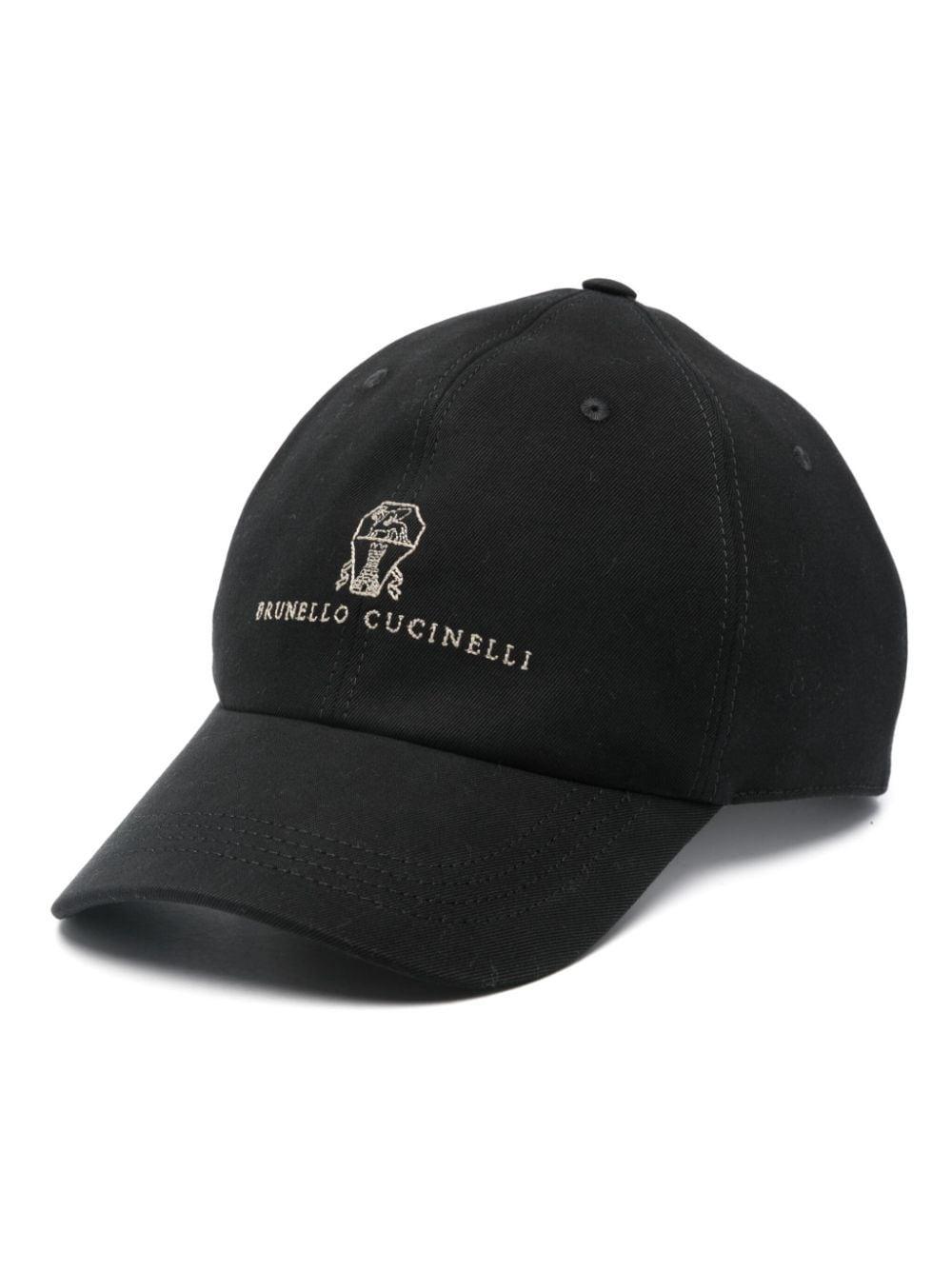 Logo-embroidered Cap In Black Product Image