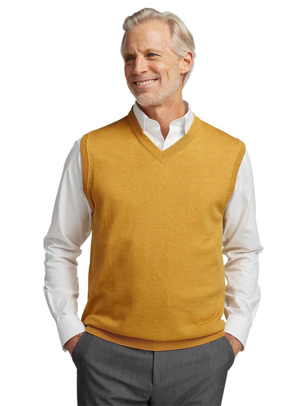 Supima Cotton Vest - Mustard Product Image