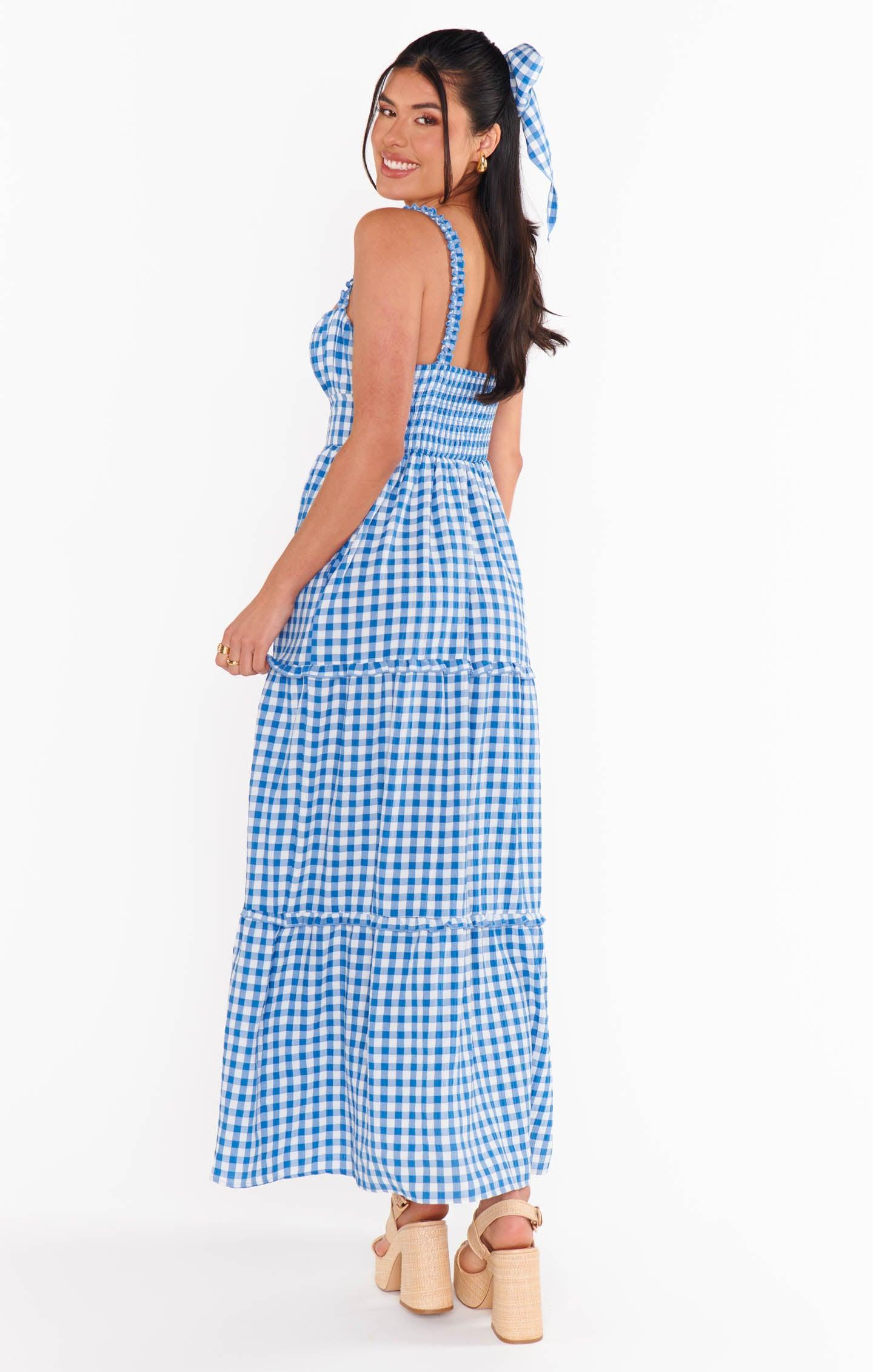 Rosie Dress ~ Blue Bounty Gingham Product Image