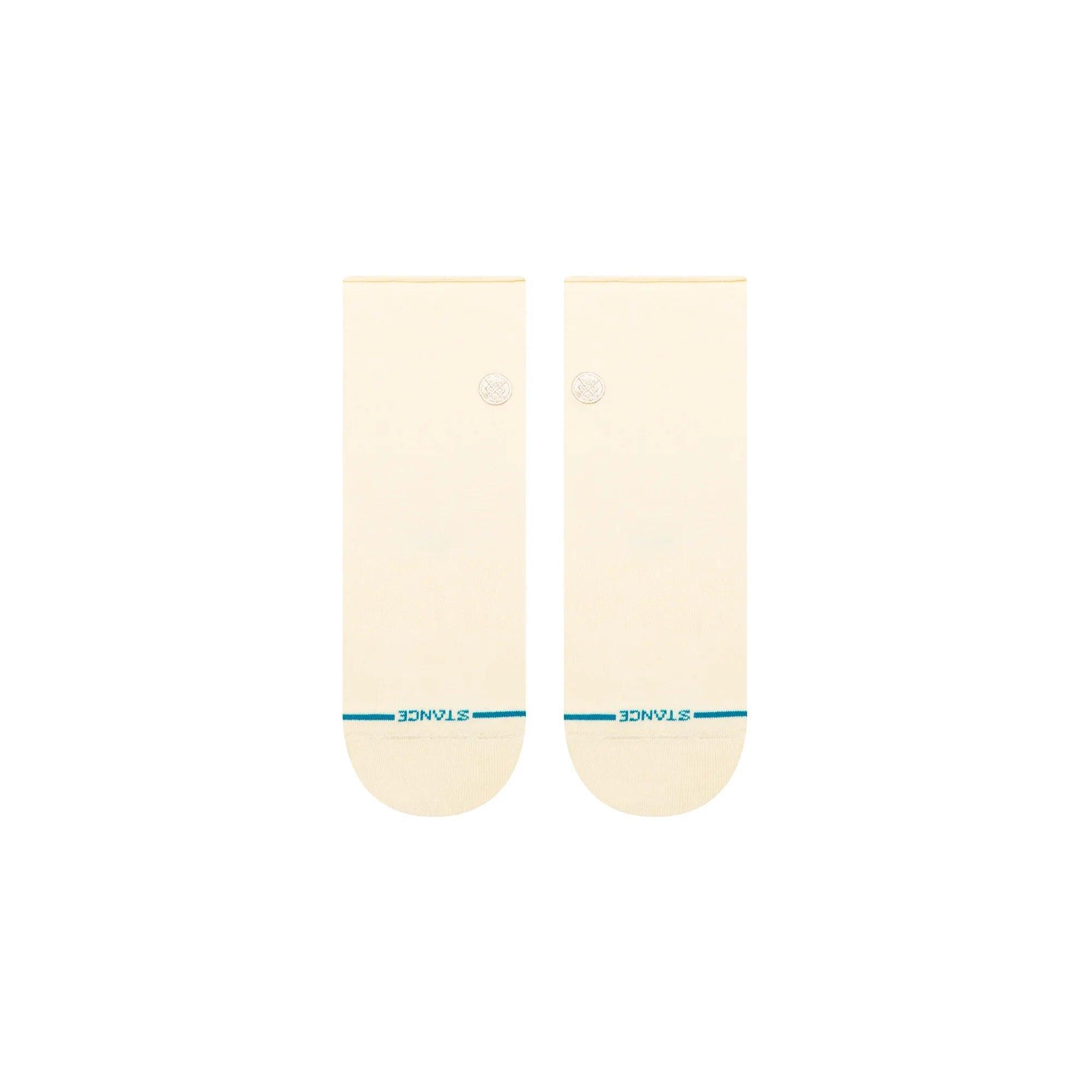 Stance Cotton Rollin' Quarter Light Cushion Socks - Cream Product Image