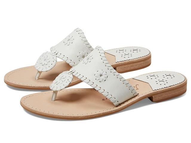 Jack Rogers Jacks Flat Sandal Wide White) Women's Shoes Product Image