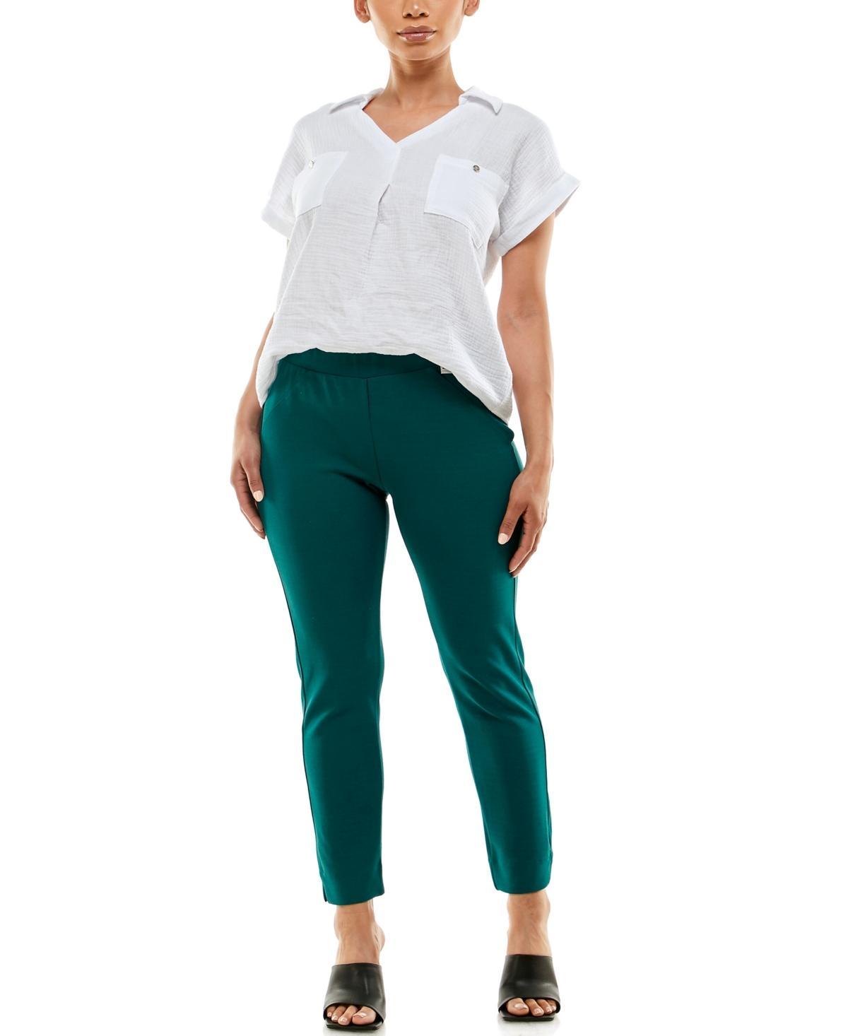 Womens Pull on Pants with Side Slits product image