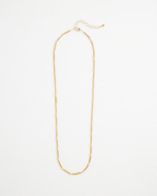 Gold Tone Single Strand Necklace Product Image