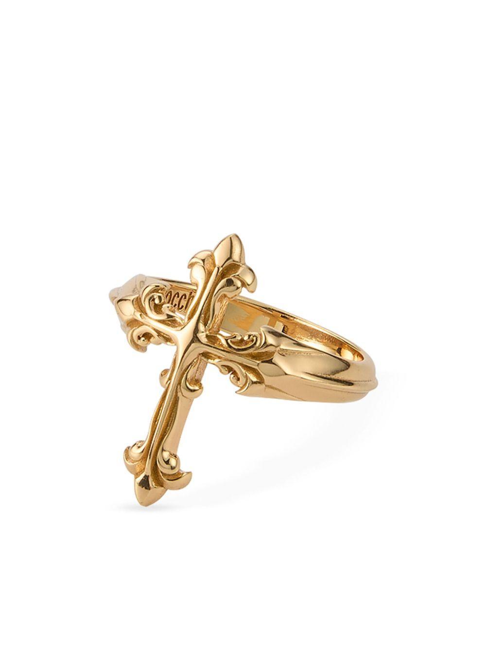 EMANUELE BICOCCHI Fleury Cross Statement Ring In Gold Product Image