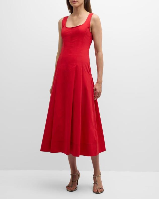 Isabel Sleeveless A-Line Midi Dress Product Image