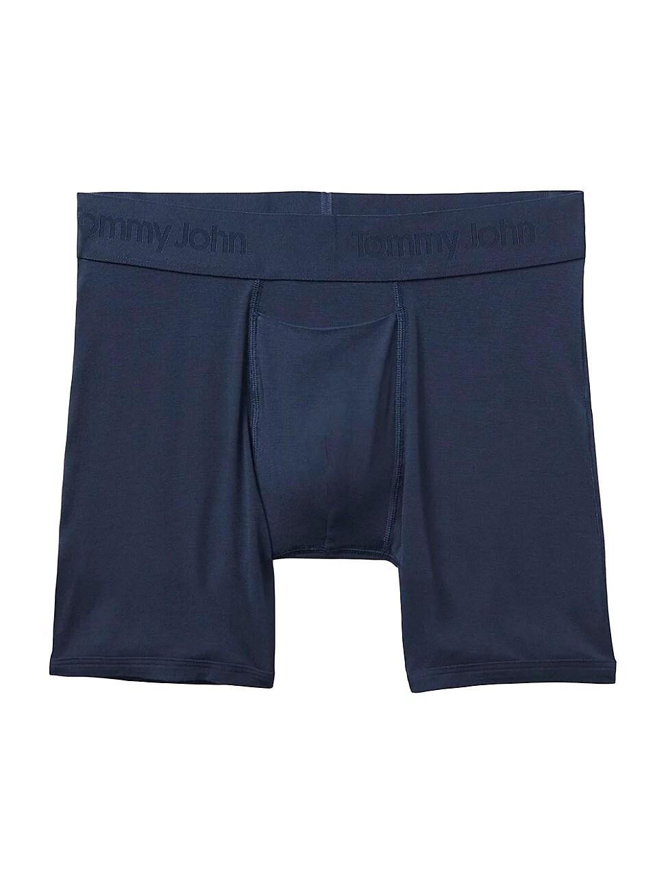 Tommy John Second Skin Mid-Length Boxer Brief 6 (Medium Heather Grey) Men's Underwear Product Image