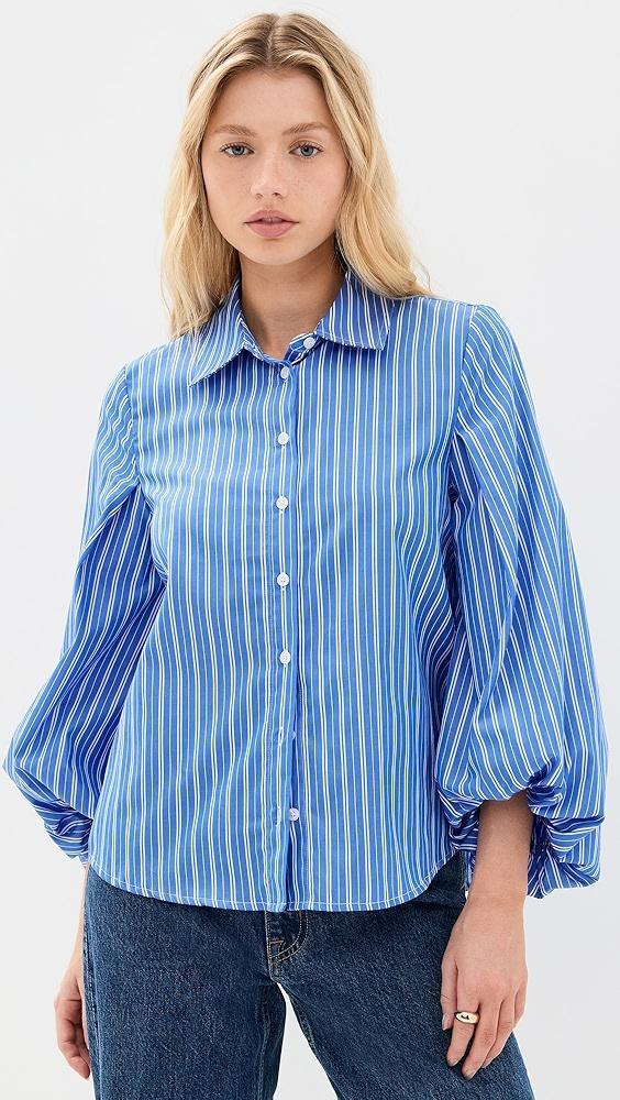 Tanya Taylor Marina Stripe Top | Shopbop Product Image