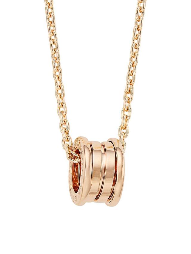 Womens B. zero1 18K Rose Gold Pendant Necklace Product Image