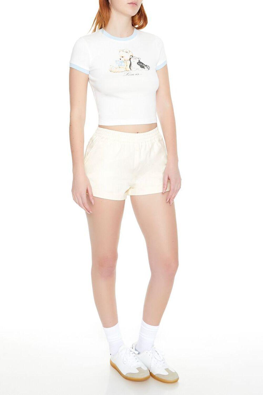 Cuffed Twill Pull-On Shorts | Forever 21 Product Image