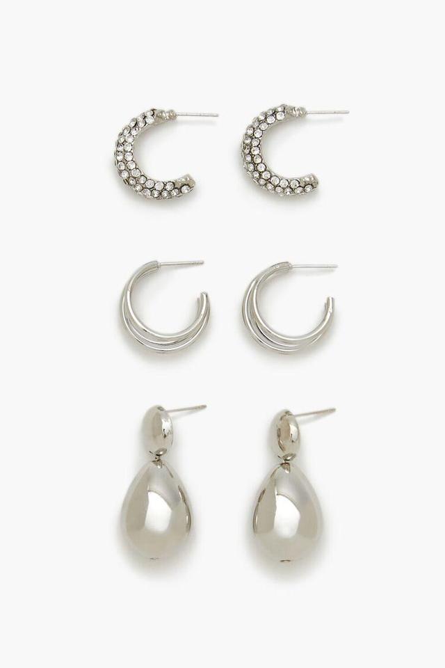 Hoop & Teardrop Drop Earring Set | Forever 21 Product Image