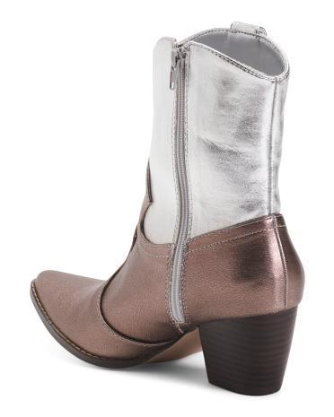 Bambi Leather Western Boots for Women | Leather/Metal Product Image