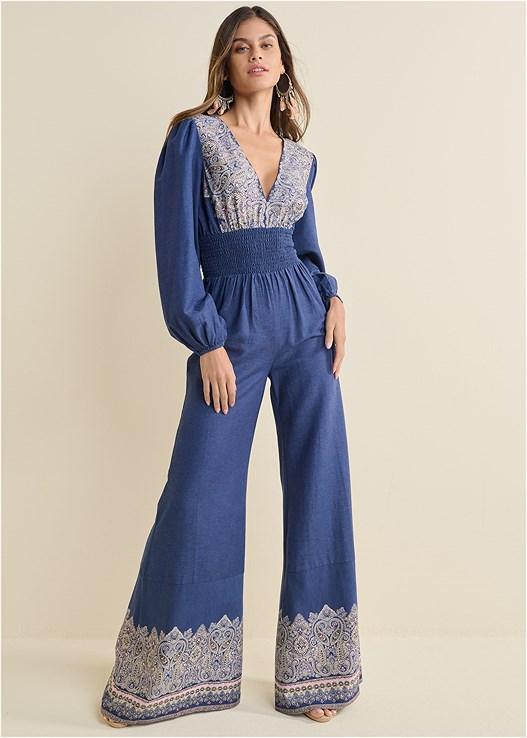 Printed Wide Leg Jumpsuit product image