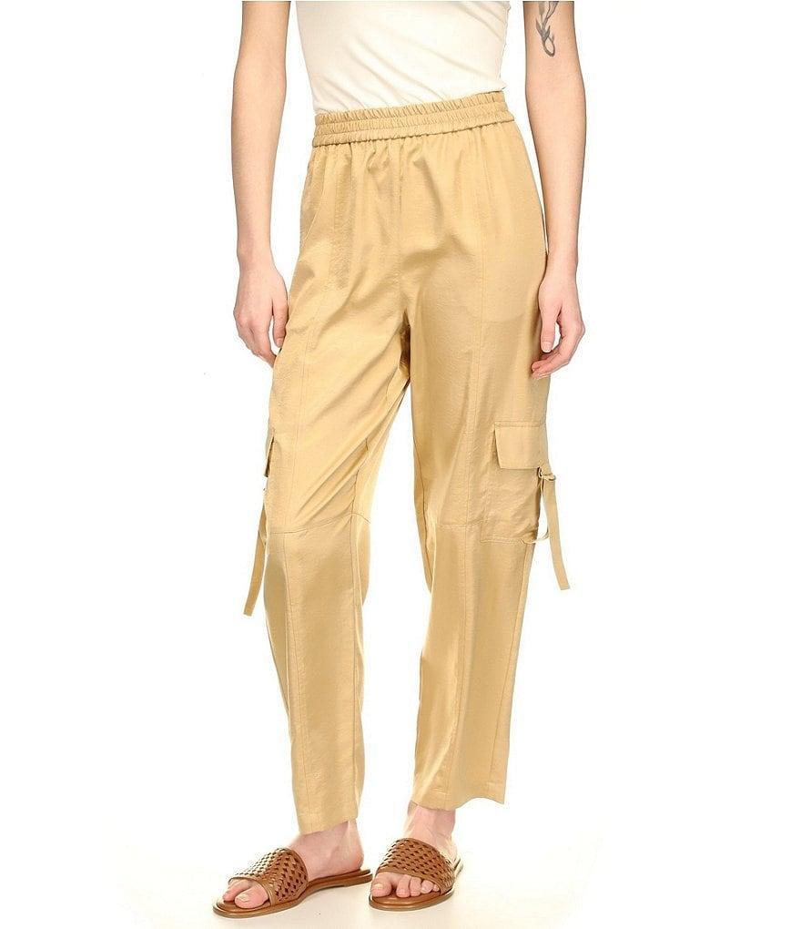 Michael Kors Satin Coordinating Utility Cargo Pants Product Image