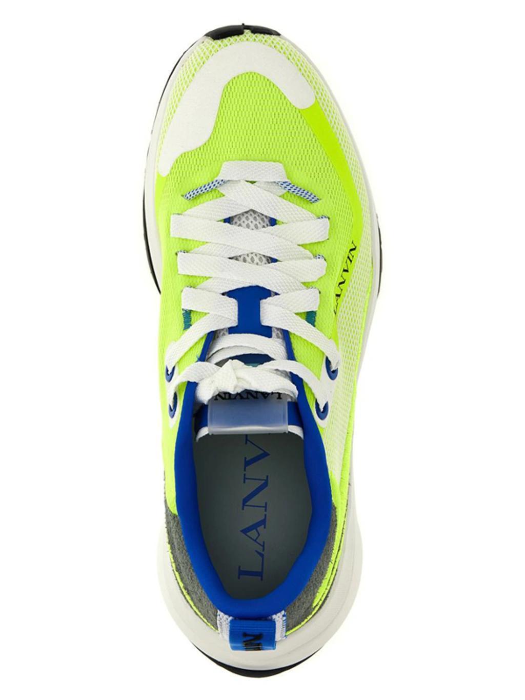 LANVIN Paris Man Runner Man Yellow Sneakers Product Image