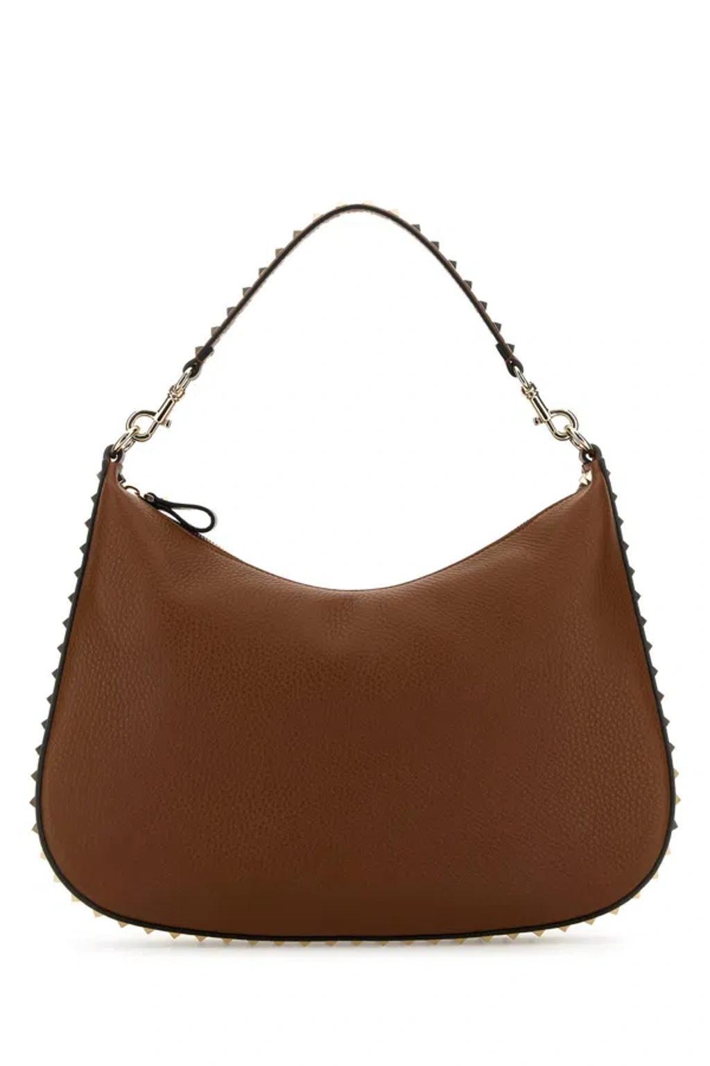 VALENTINO GARAVANI Hobo | Rockstud | Vit.st.-tu Nd  Female In Brown Product Image