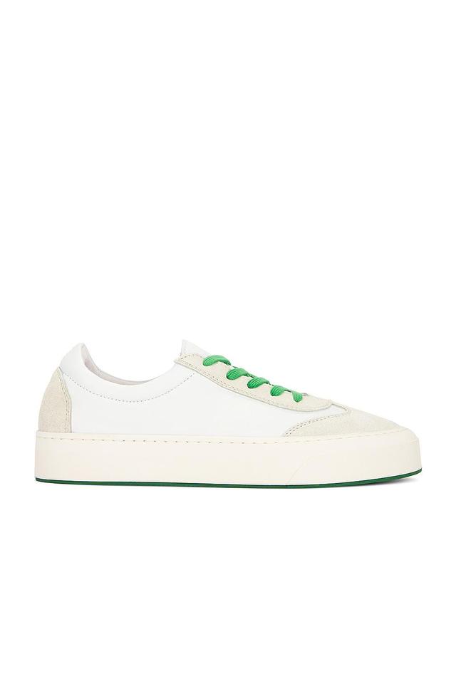 The Row Marley Lace Up Sneaker in White Product Image