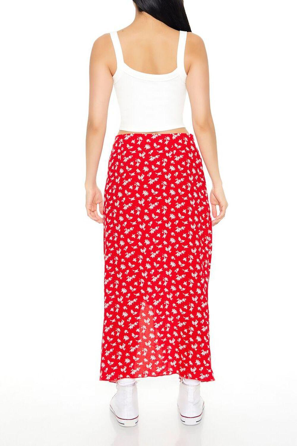 Floral Print Ruffle Maxi Skirt | Forever 21 Product Image