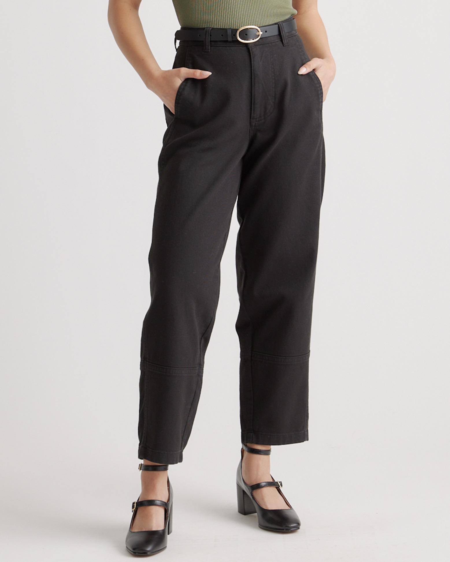 Organic Stretch Cotton Twill Barrel Pants Product Image