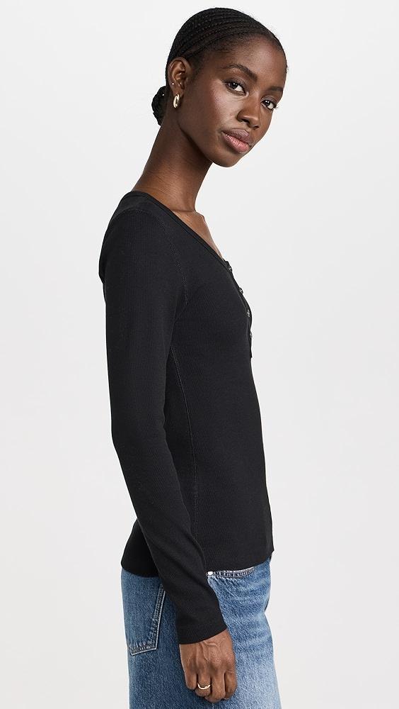 Alex Mill Everyday Ribbed Henley | Shopbop Product Image