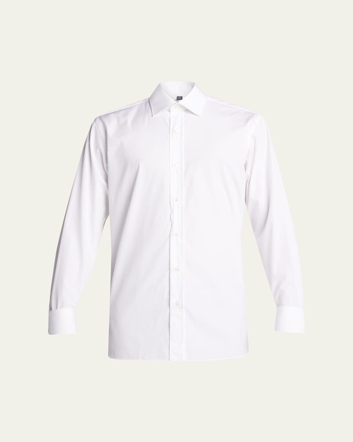 Mens Solid Poplin Dress Shirt Product Image