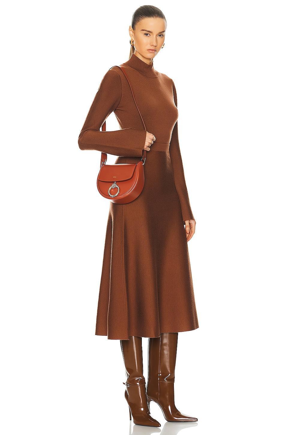 Chloe Small Arlene Crossbody Bag in Burnt Orange Product Image