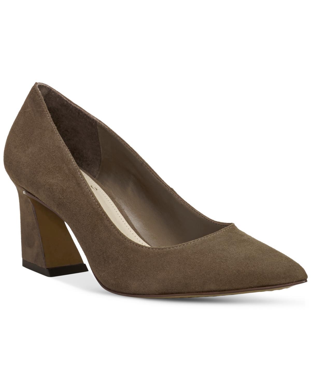 Vince Camuto Womens Hailenda Pointed-Toe Flare-Heel Pumps Product Image