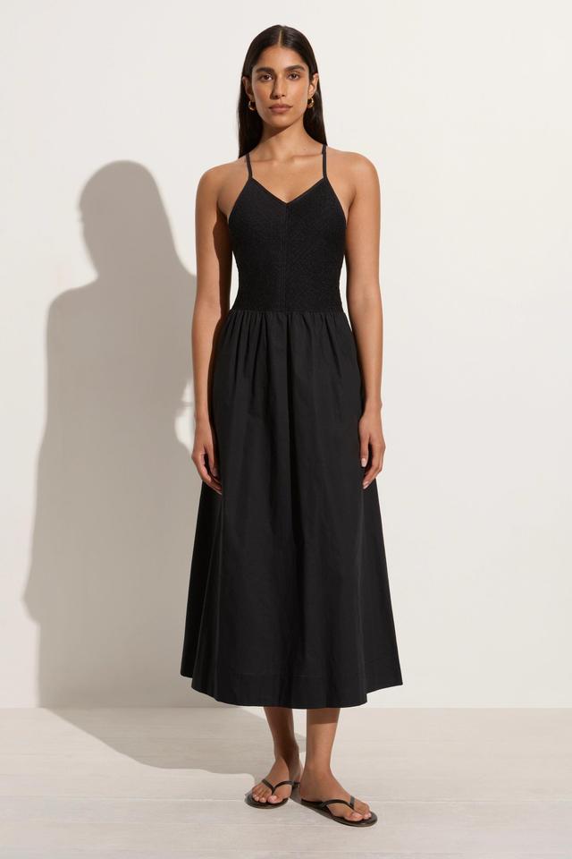 Camera Midi Dress Black Product Image