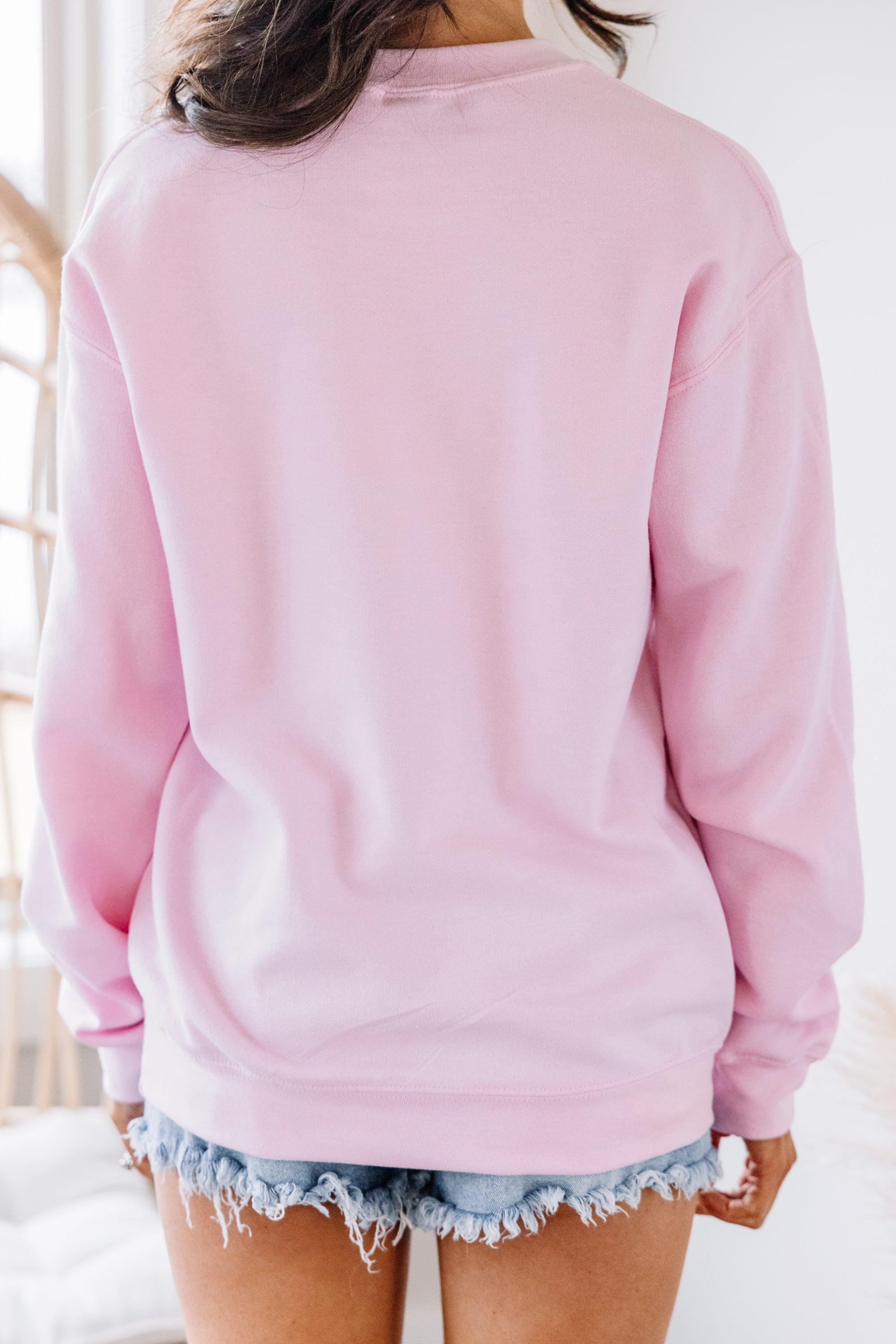 Mamacita Light Pink Graphic Sweatshirt Female Product Image