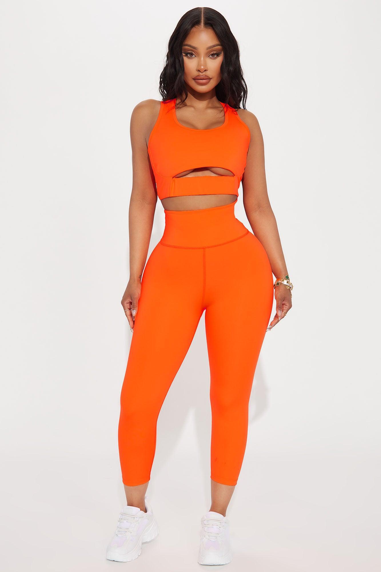 Run It Up Elevate Sports Bra - Neon Orange Product Image