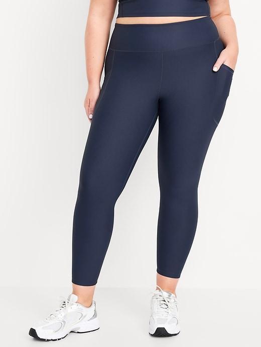 High-Waisted PowerSoft Ribbed Leggings Product Image