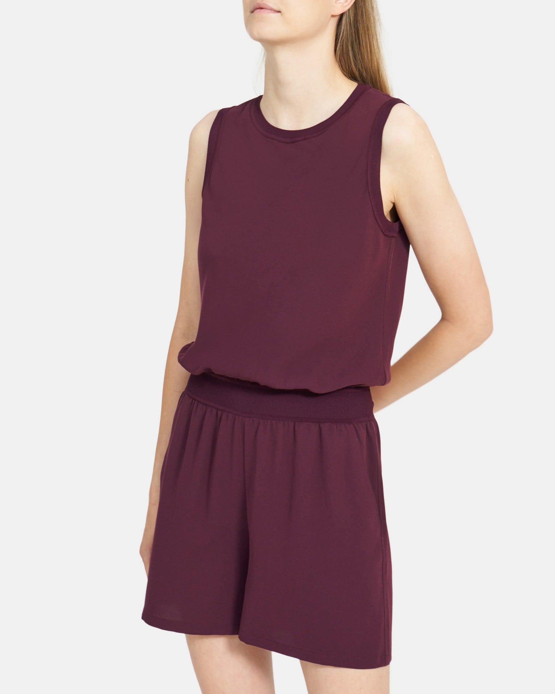 Lewie Romper in Crepe Product Image