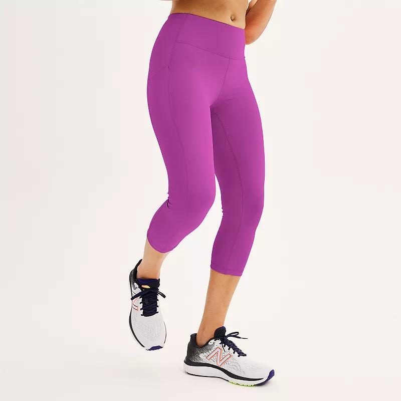 Womens Tek Gear Ultrastretch Pocket High-Waisted Capri Leggings Product Image