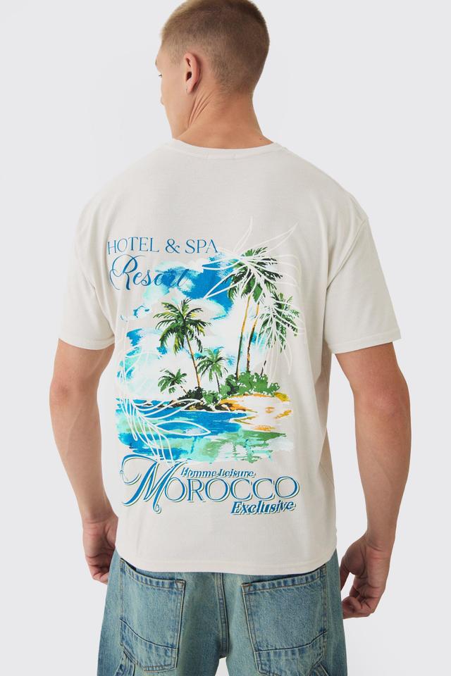 Oversized Boxy Morocco Print T-Shirt | boohooMAN USA Product Image