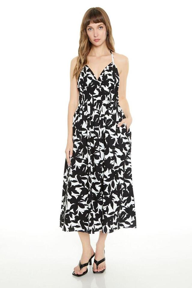 Floral Print Halter Midi Dress | Forever 21 Product Image