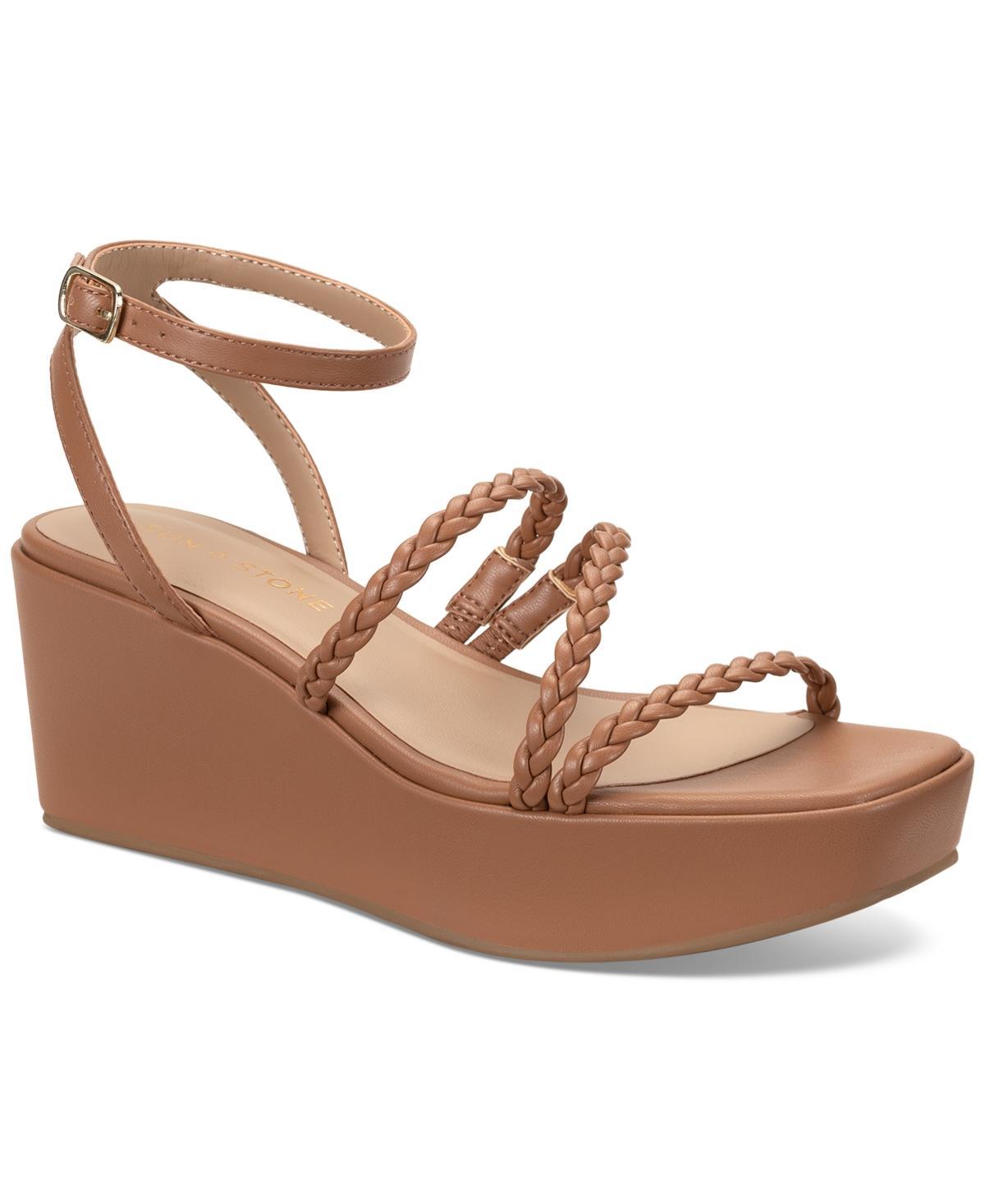 Sun + Stone Womens Alyssaa Strappy Platform Wedge Sandals, Created for Macys Product Image