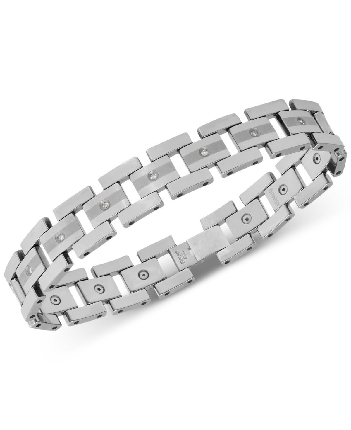 Mens Diamond Link Bracelet (1/3 ct. t.w.) Tungsten Product Image