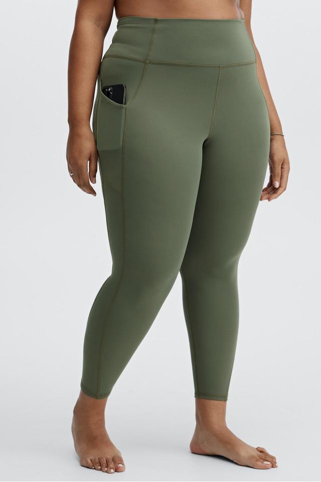 Fabletics Oasis High-Waisted 7/8 Legging Womens green plus Size 4X Product Image