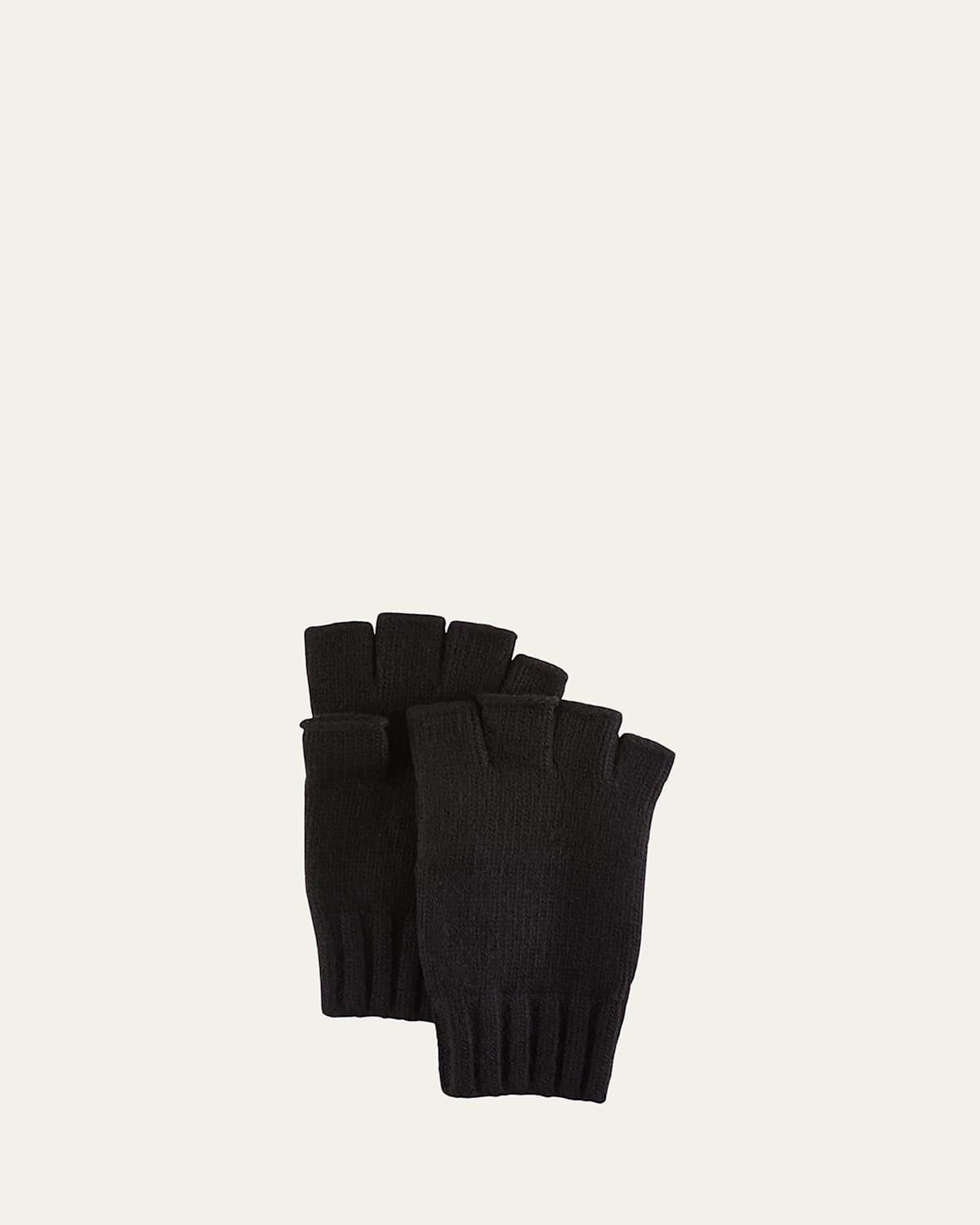 Mens Cashmere Fingerless Gloves Product Image