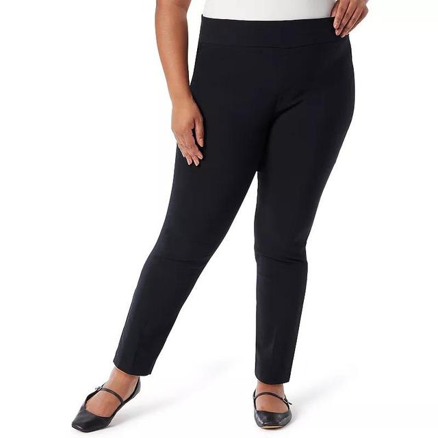 Plus Size Gloria Vanderbilt Pull-On Trouser Pants, Womens Product Image