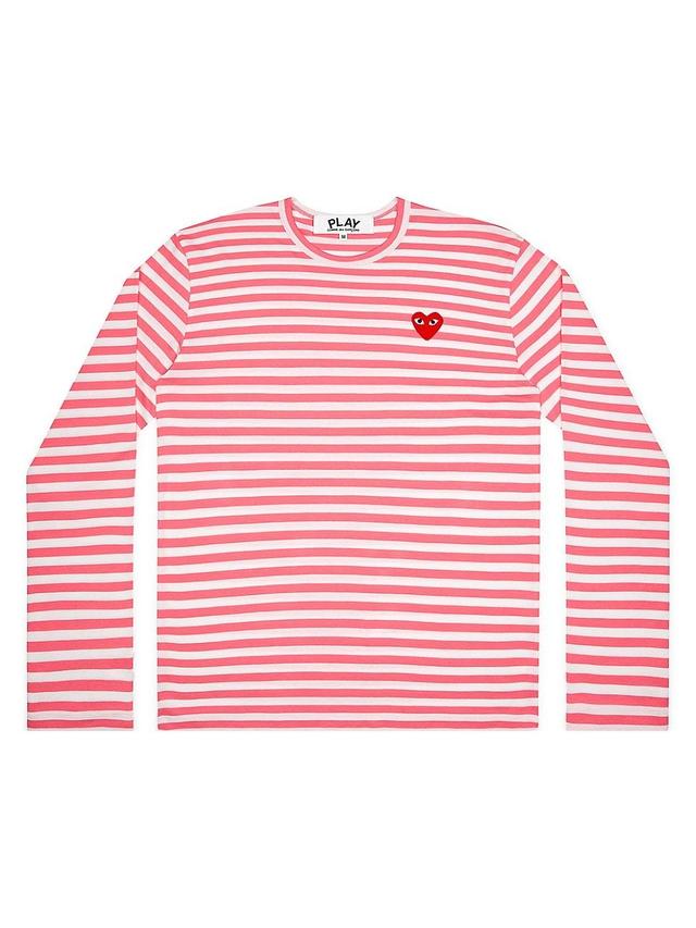 Womens Striped Long-Sleeve Shirt Product Image