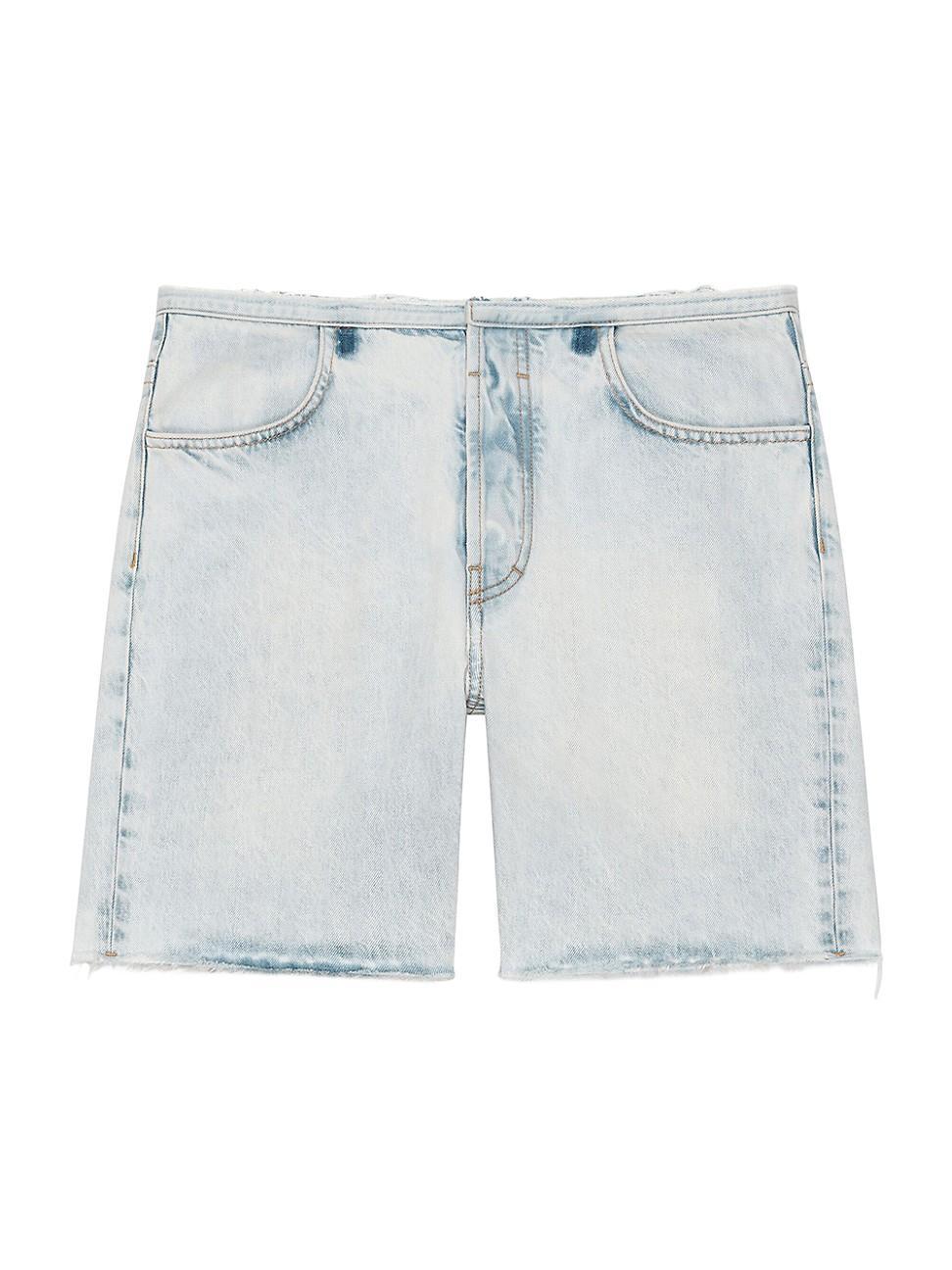 Mens Cutoff-Waist Denim Shorts Product Image