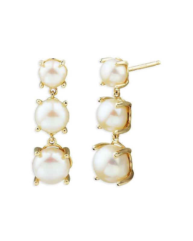 Bloomingdales Cultured Freshwater Button Pearl Drop Earrings in 14K Yellow Gold- 100% Exclusive Product Image