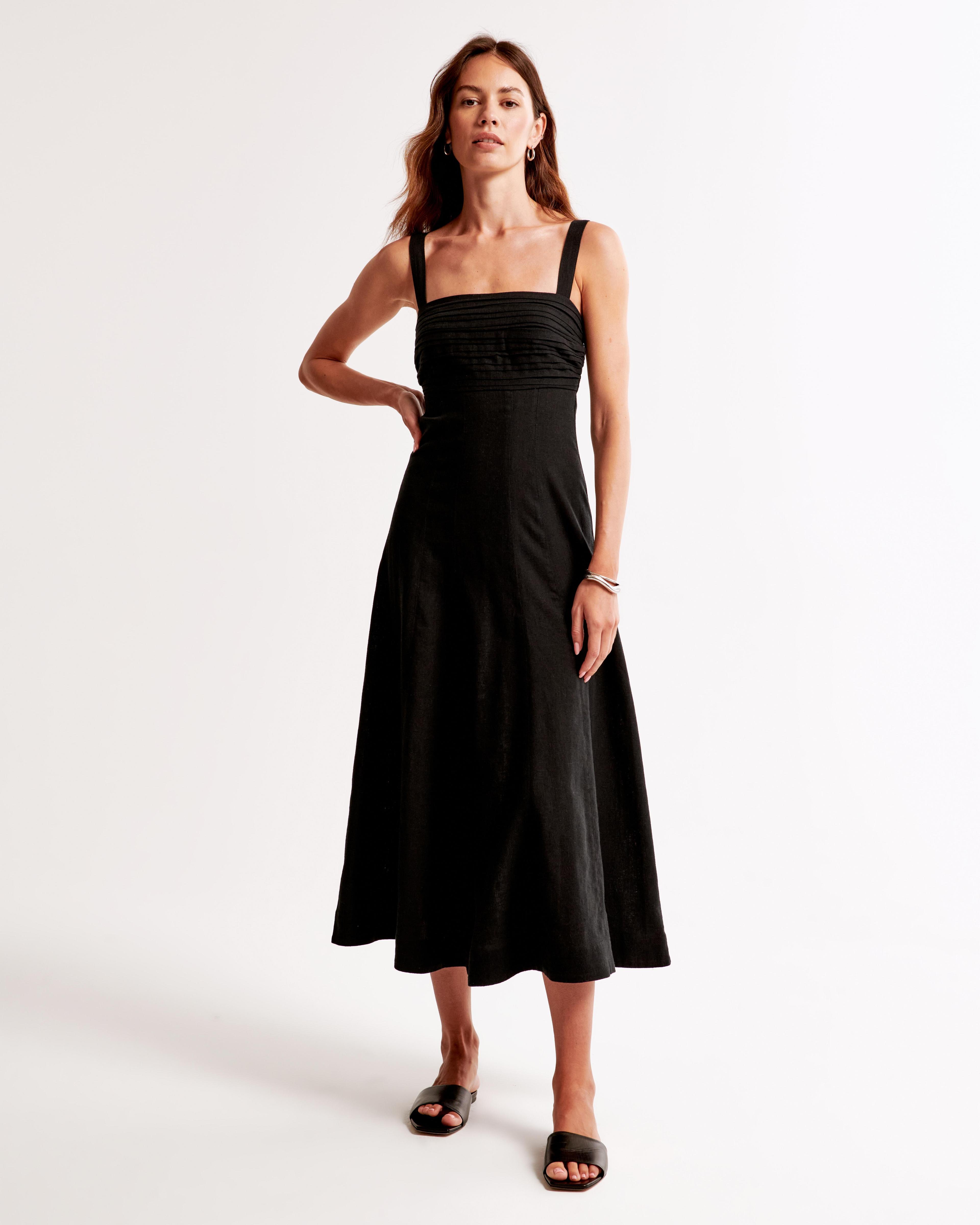 The A&F Emerson Fit & Flare Midi Dress Product Image