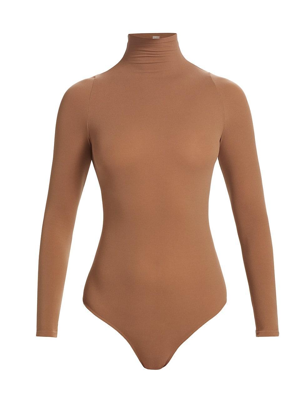 Womens Ballet Body Turtleneck Bodysuit Product Image