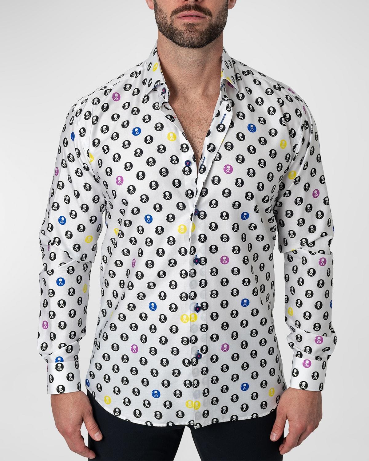 Mens Fibonacci SkullCircle Sport Shirt Product Image